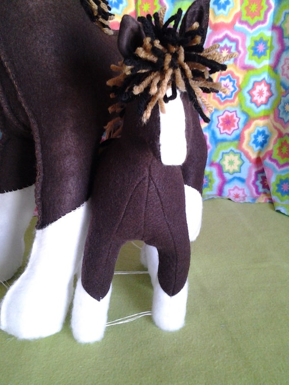 budweiser clydesdale stuffed animal