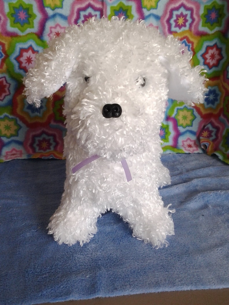 Dog Bichon Puppy Dog Stuffed Animal Paper Sewing Pattern Puppy | Etsy