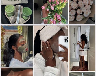 Black Girl Vision Board 2025 Kit Printables - Affirmations & Quotes for Black Woman, Attract Wealth, Manifestation 2025 Vision Board