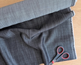 Black Tencel Denim Fabric By The Yard: Sustainable Lyocell Chambray