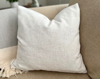Herringbone Weave Pillow Covers, Neutral Pillow, 18x18, Natural Pillow Covers