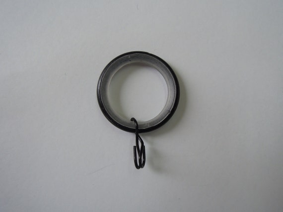 Easy Glide Black Wrought Iron Rings Drapery Hardware Etsy