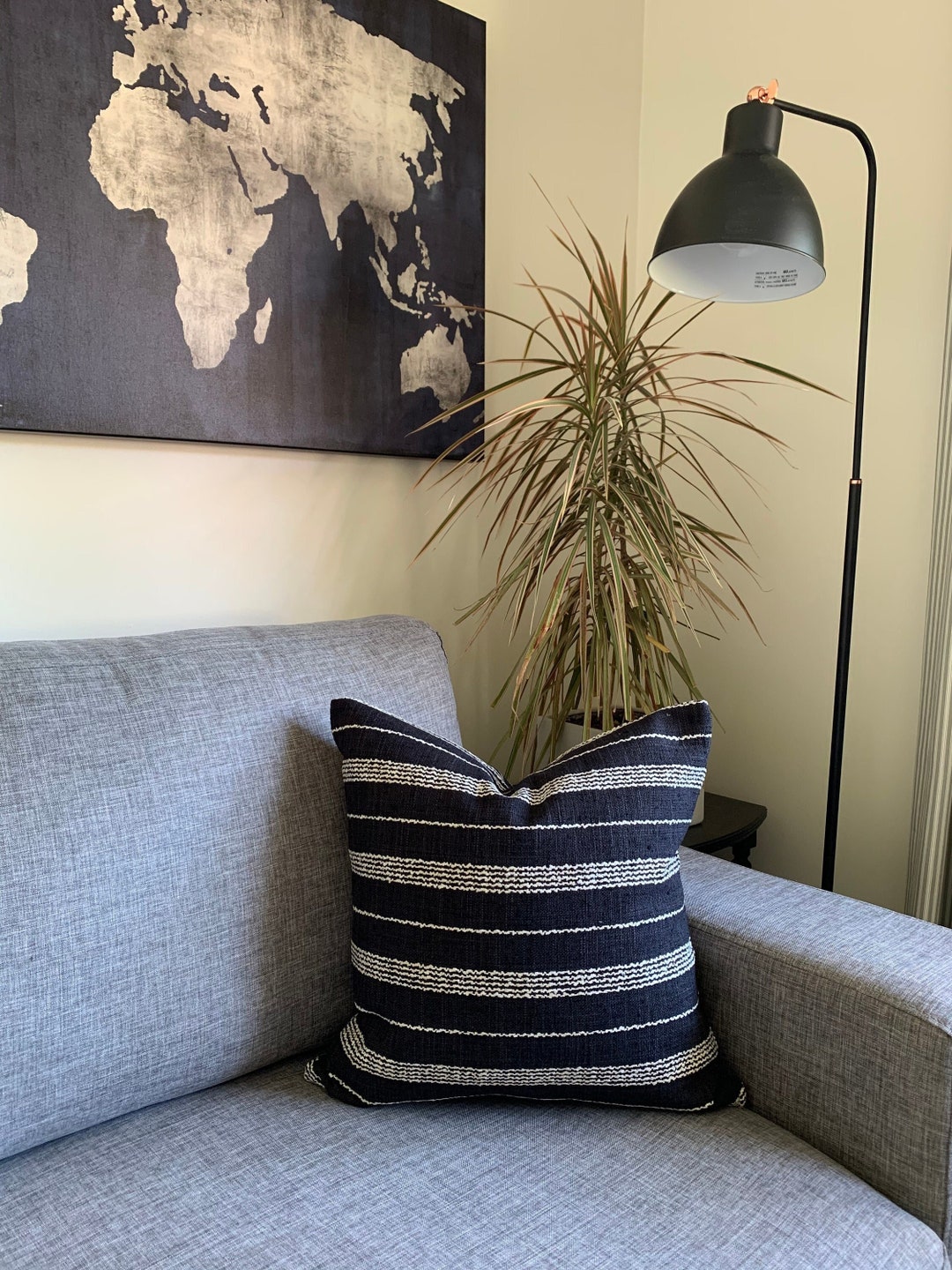 Black and White Textured Pillow Covers Modern Throw Pillows Accent