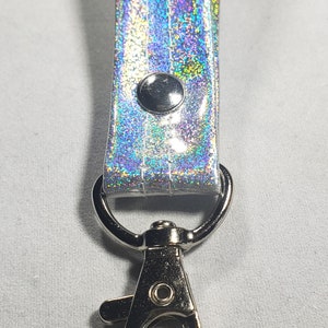 WRIST STRAP Silver Hologram Glitter image 4