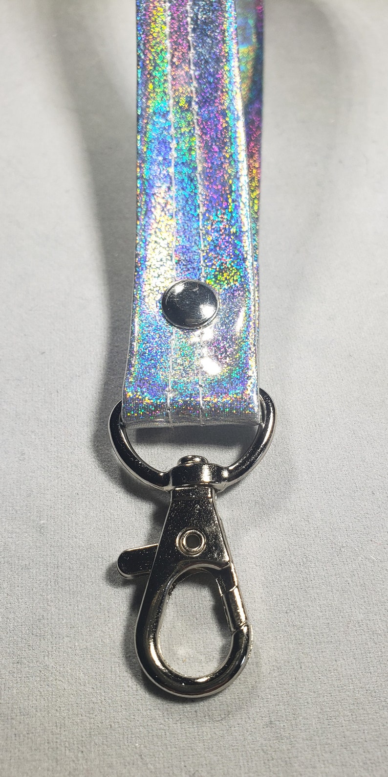 WRIST STRAP Silver Hologram Glitter image 4