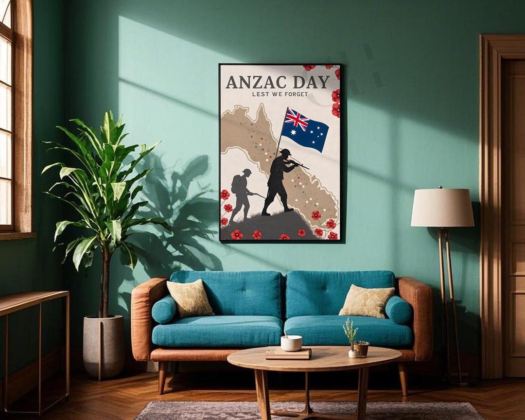 Wall Art Gallery Anzac Day Memory Poster Digital Files Printable ...