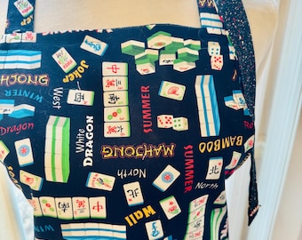 Dwustronny mahjong Fartuch Mah Jongg na Dzień Matki
