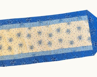 Chanukah Hanukkah Table Runner Reversible Happy Hanukkah and Jewish Stars