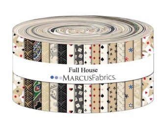 Full House by Marcus Fabrics (40) 2.5" strips
