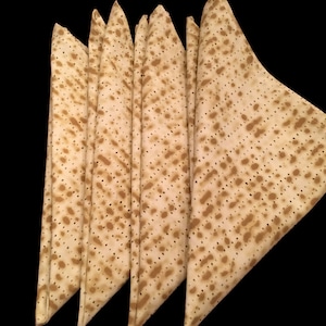 Passover fabric napkins Matzah Pesach