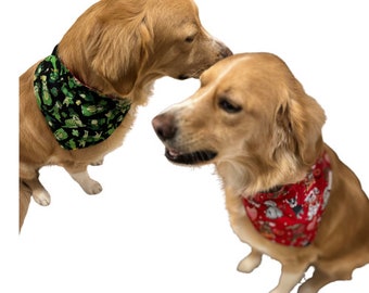 Valentine's Day/ St Patricks Day DOG Bandana Reversible