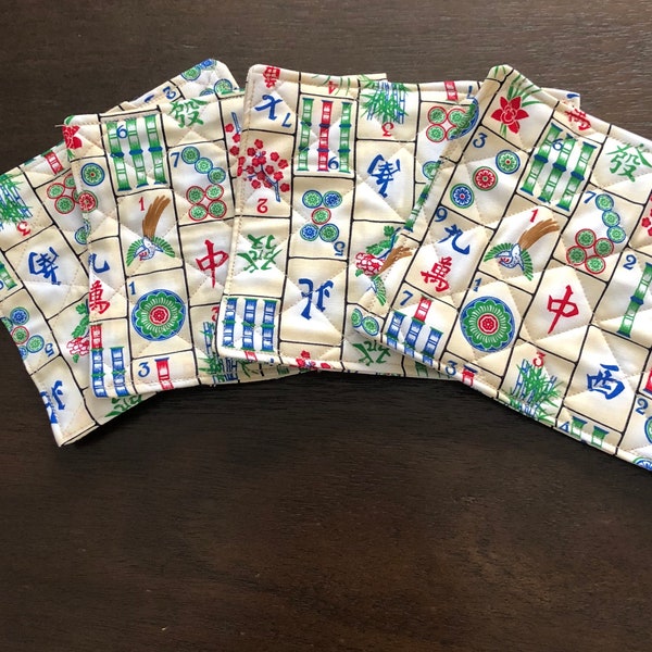 Mah Jongg Cocktail Napkins Etsy