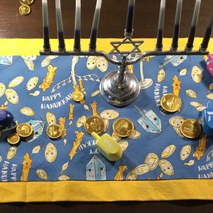 Chanukah Hanukkah Table Runner Reversible