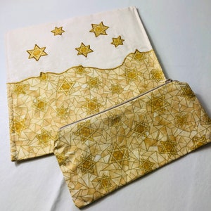 Beautiful Matzah Cover and Afikomen set for Passover