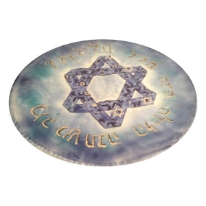 Matzah Cover for Passover Hand Dyed and Painted