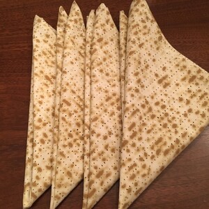 Passover fabric napkins Matzah Pesach