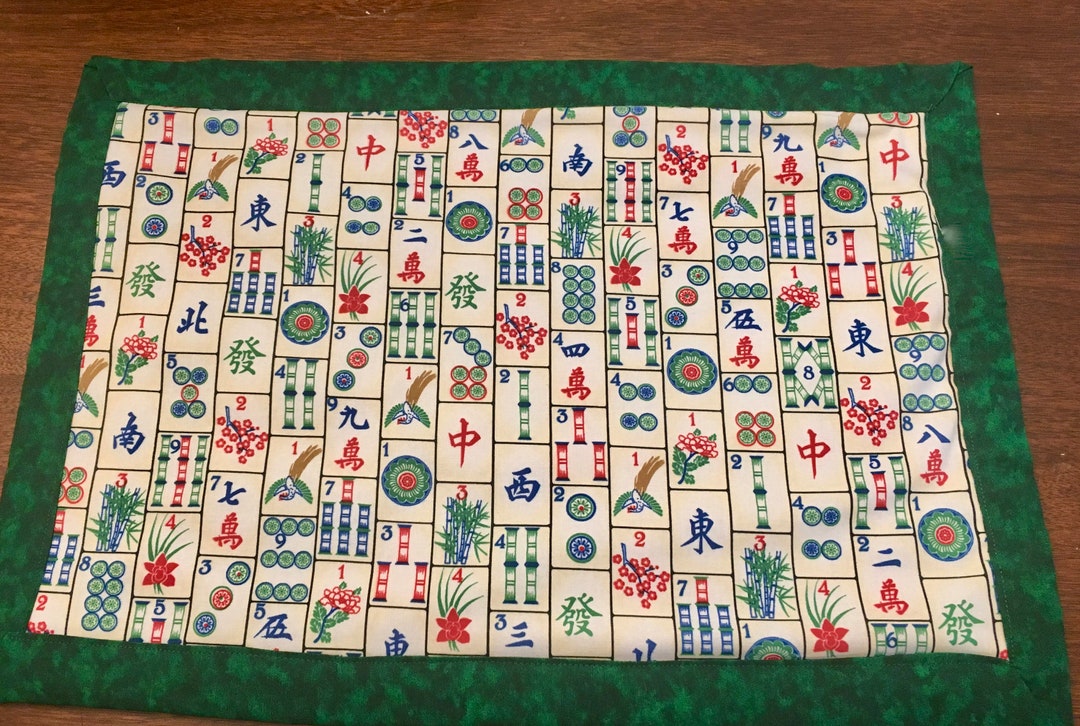 Mah Jongg Insulated, Reversible Placemats Set of 2 Etsy