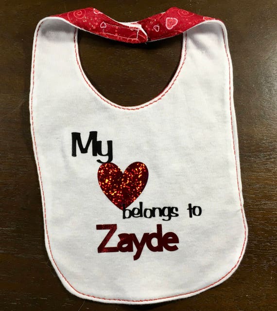 valentines day bib
