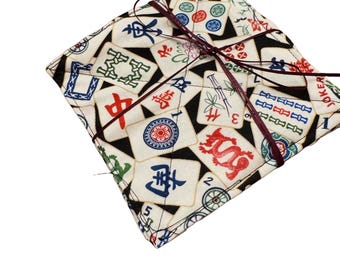 Mother's Day!!!  Coasters, Mug Rugs Mah Jongg insulated, reversible set of 4