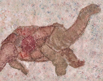 Tamara Tortoise from the Lost Cave Paintings of Saint Paul (Print)