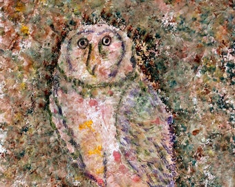 Brown Owl, Bird Print, Owl Print, Brown Owl Print, Owl from the Lost Cave Paintings of Saint Paul