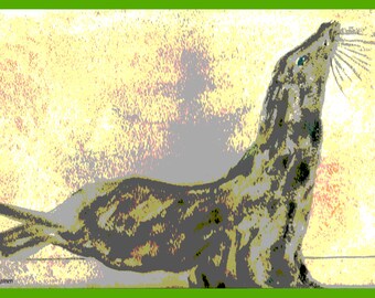 Happy Seal, Seal art, Seal portrait,
