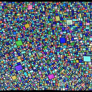 Big Neighborhood Abstract, Neighborhood Black Multi, Big Neighborhood Invert