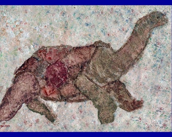 Turtle, Cave Turtle, Lost Cave Paintings of Saint Paul, Lost Cave Turtle, Whimsical Turtle