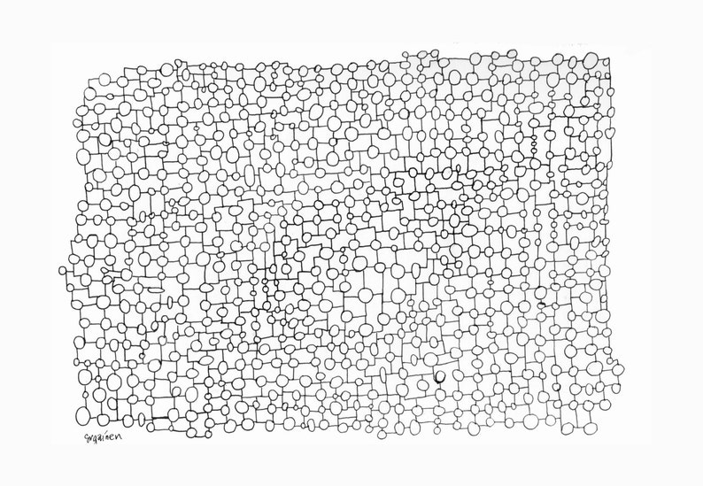Volwassen Kleurplaten Pagina Terrazzo Moleculen Digitale Etsy