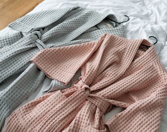 Mother's day gift WAFFLE ROBE 100% cotton Ukraine