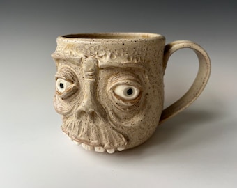 Cranag OOAK monster skull mug