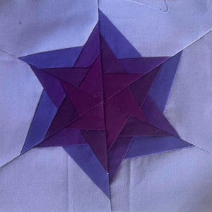 Easy 6 Star Foundation Paper Piecing Pattern easy star quilt block pattern 6  pointed star pattern for quilting foundation paper piecing fpp