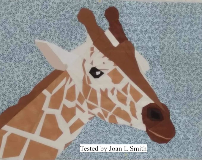 Giraffe Patchwork Pattern, Giraffe Quilt Pattern, Giraffe Sewing ...