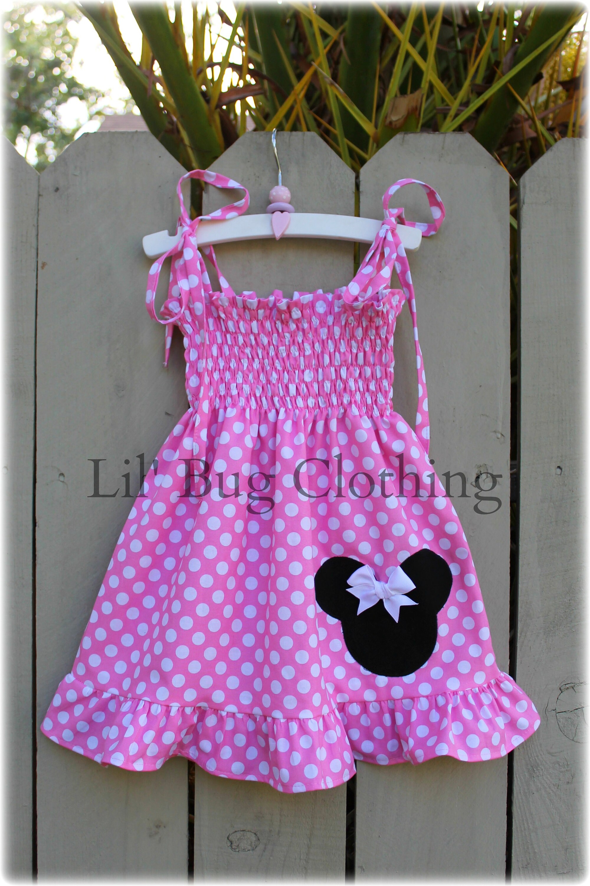 minnie mouse smocked bubble