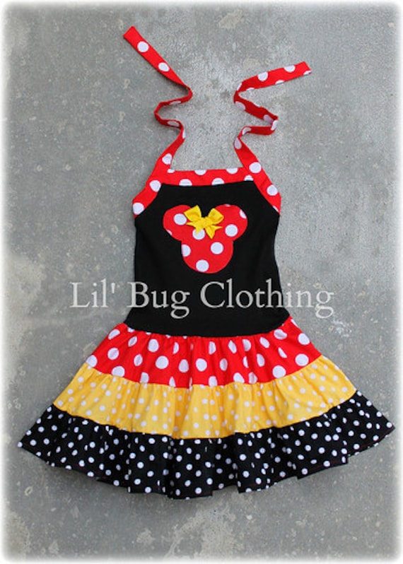 Minnie Mouse Girl Clothes Minnie Mouse Girl Outfit Minnie Yellow Black Red