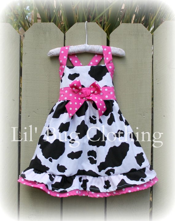 cow print baby girl clothes