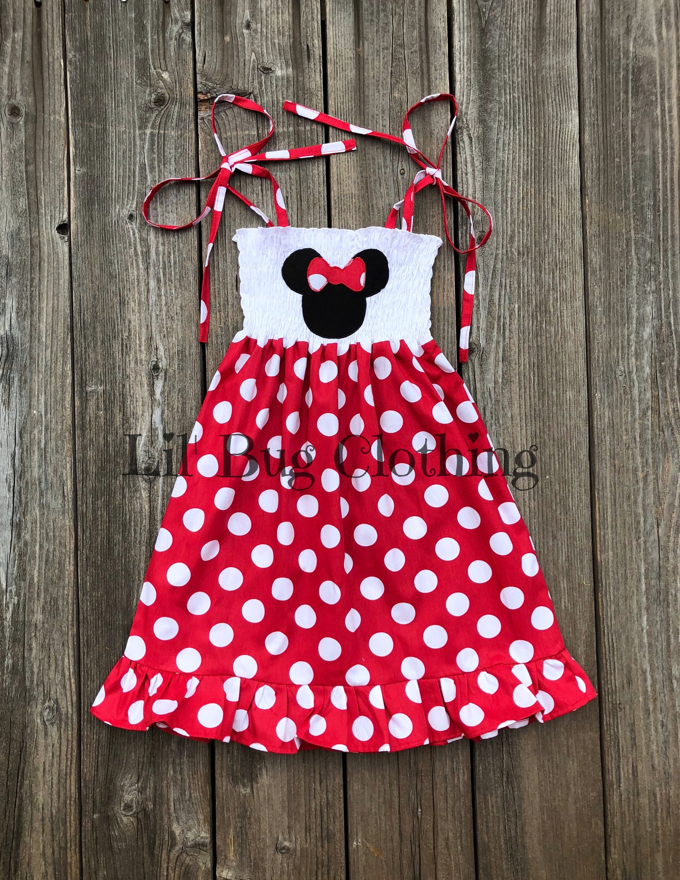 minnie mouse smocked outfit