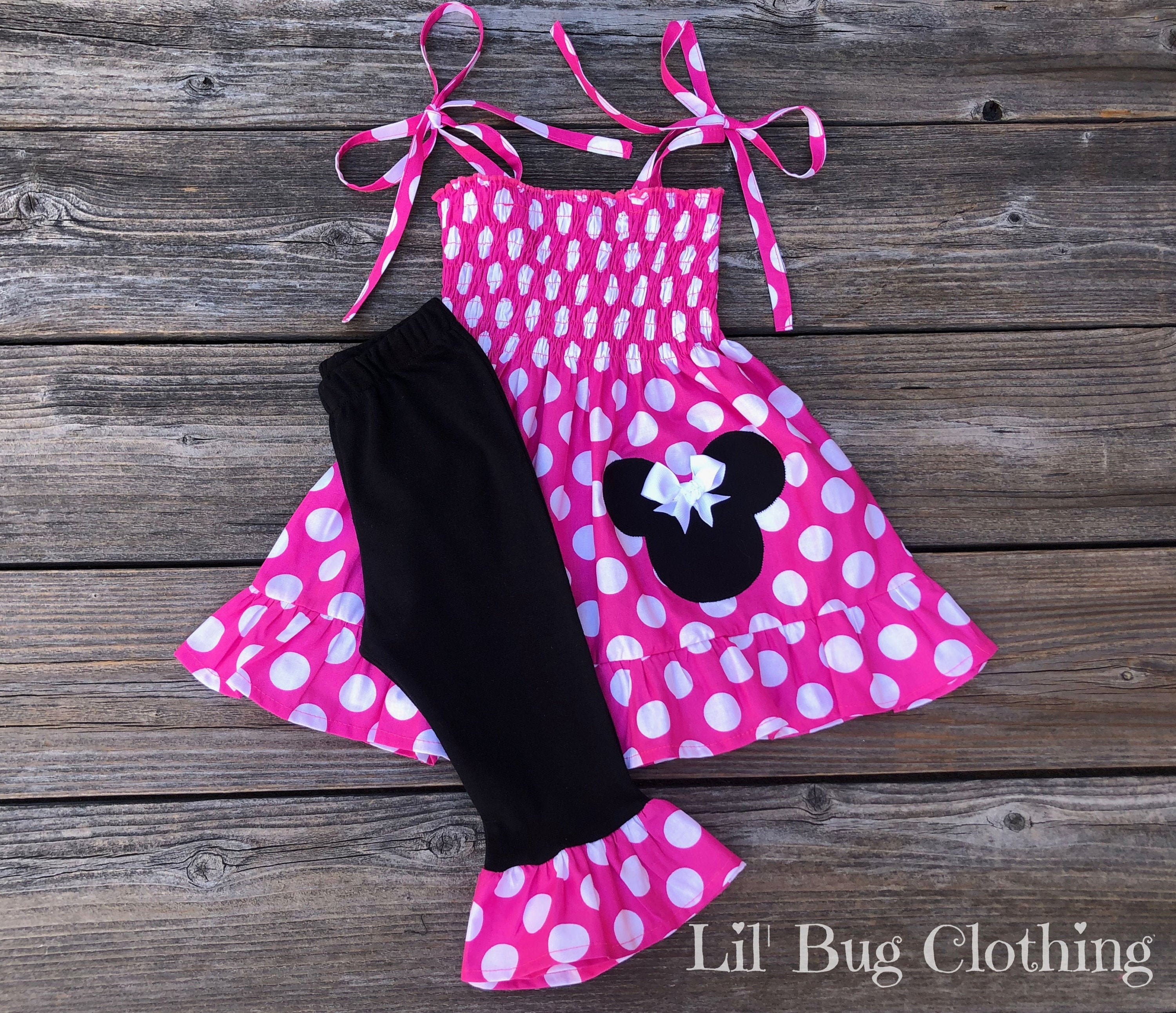 minnie mouse smocked outfit