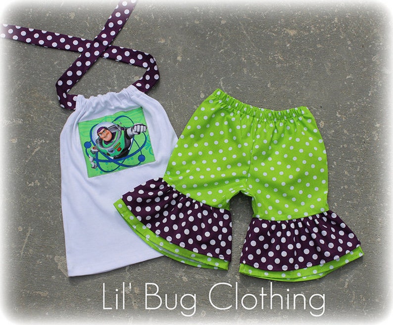 Custom Boutique Clothing Toy Story Buzz Light Year Short and Halter Top