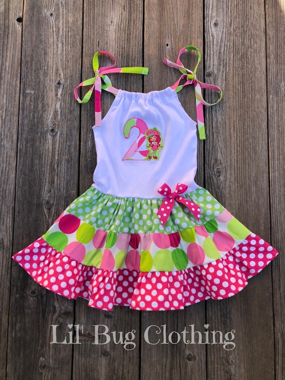 Strawberry Shortcake Dress, Strawberry Shortcake Birthday Girl Dress, Strawberry Shortcake Birthday Party, Custom Boutique Girl Clothes Strawberry Shortcake Dress, Strawberry Shortcake Birthday Girl Dress, Strawberry Shortcake Birthday Party, Custom Boutique Girl Clothes