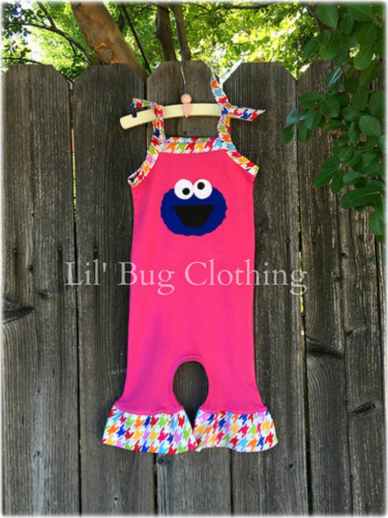 cookie monster romper