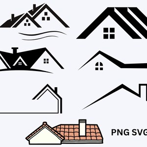 Tetto della casa Svg, file Svg per Cricut, SVG casa, file di taglio del tetto della casa, clipart della casa, Cricut Svg, clipart del tetto, agente immobiliare SVG, immobiliare Svg