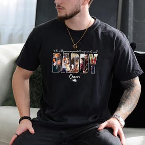 Camiseta personalizada con foto de papá, regalo personalizado para el Día del Padre, camiseta imprimible para papá o abuelo, camiseta con foto personalizada, regalo personalizado para él