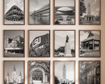 Louisiana Photo Print Set – Gallery Wall Art, Cityscape Decor (Digital Download)