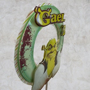 3D Shrek Cake Topper - Etsy