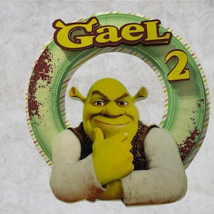 3D Shrek Cake Topper - Etsy