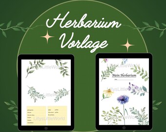 Herbier, modèle, édition allemande