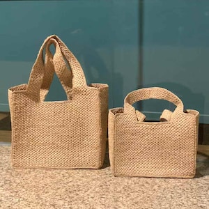 Minimalist Style Stroh Tote für Frauen, handgefertigte Top Griff Tasche in 2 Größen - Madagaskar Raffia