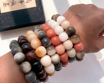 Pulsera de cuentas de raíz de Bodhi, pulsera de cuentas de oración para meditación, joyería para el despertar espiritual