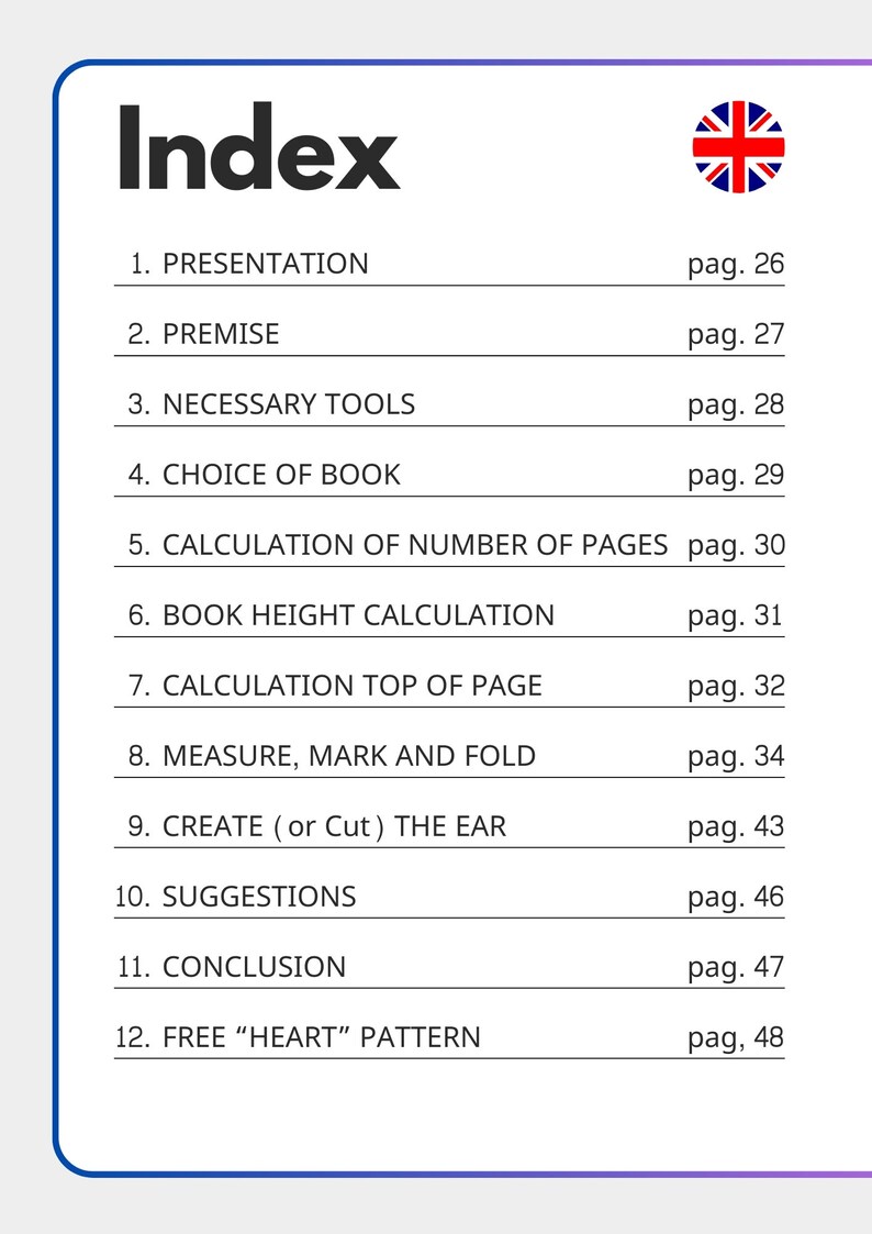 CREATIVE Word Pattern Book Folding Diagram, 265 Folds for Books of 530 ...